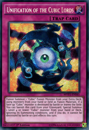 Yugioh Unification of the Cubic Lords / Secret - MVP1-ENS45 - 1st