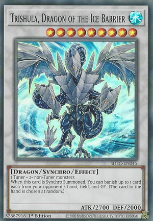 Yugioh Trishula, Dragon of the Ice Barrier / Super - SDFC-EN045 - 1st