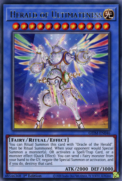 Herald of Ultimateness / Rare - GEIM-EN046 - 1st Transcend Cards Herald of Ultimateness / Rare - GEIM-EN046 - 1st Transcend Cards
