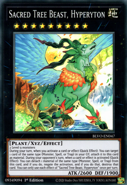 Yugioh Sacred Tree Beast, Hyperyton / Super - BLVO-EN047 - 1st