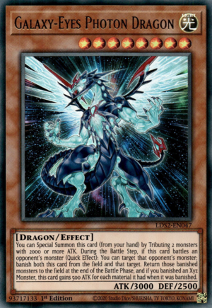 Yugioh Galaxy-Eyes Photon Dragon / Ultra - LDS2-EN047 - 1st