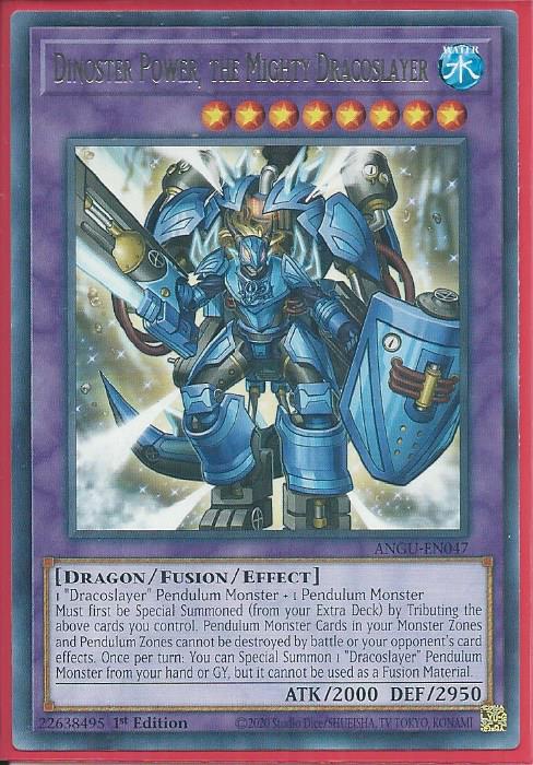 Yugioh Dinoster Power, the Mighty Dracoslayer / Rare - ANGU-EN047 - 1st