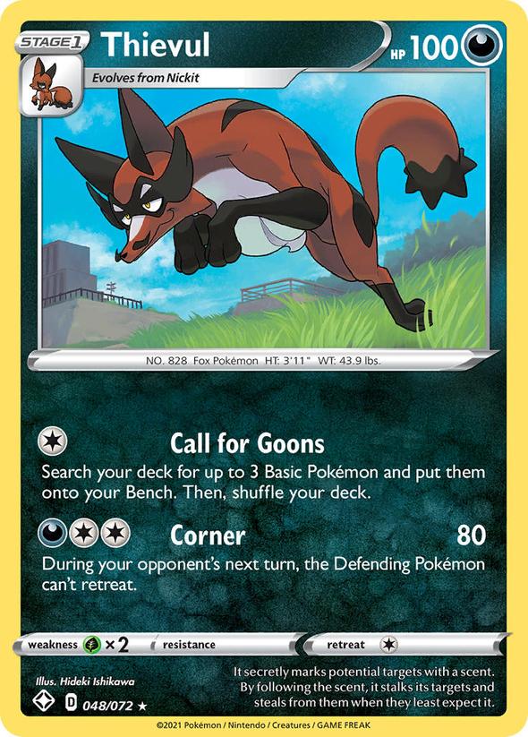 Pokemon Thievul - 048/072 - Shining Fates