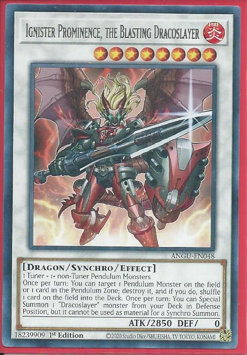 Ignister Prominence, the Blasting Dracoslayer / Rare - ANGU-EN048 - 1st