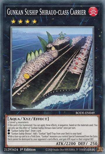 Yugioh! Gunkan Suship Shirauo-class Carrier / Common - BODE-EN049 - 1st