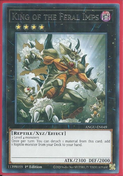 Yugioh King of the Feral Imps / Rare - ANGU-EN049 - 1st