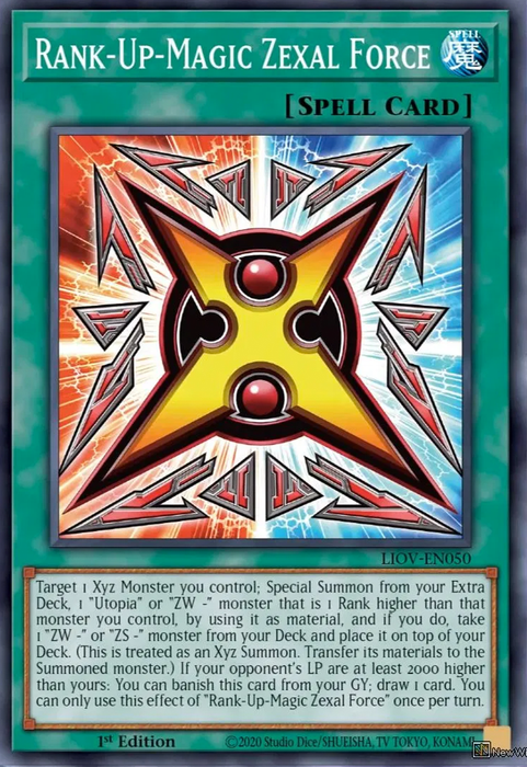Yugioh Rank-Up-Magic Zexal Force / Super - LIOV-EN050 - 1st