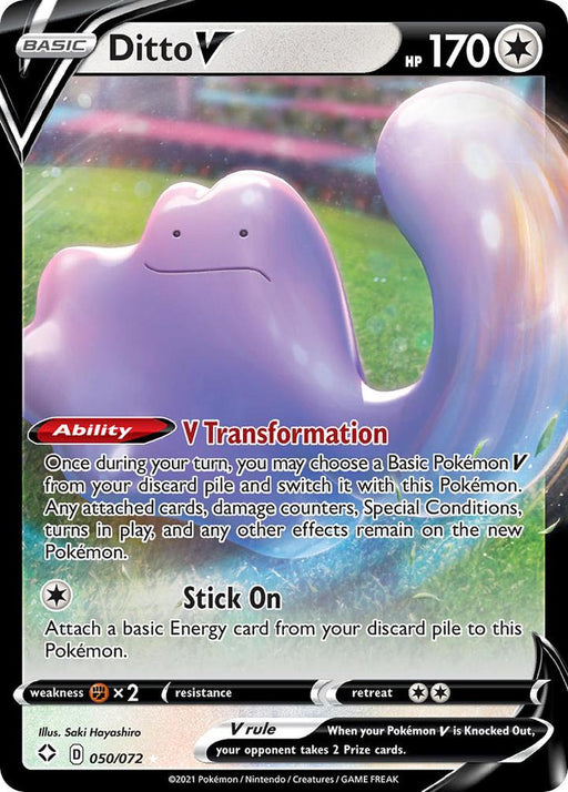 Pokemon Ditto V - 050/072 - Shining Fates