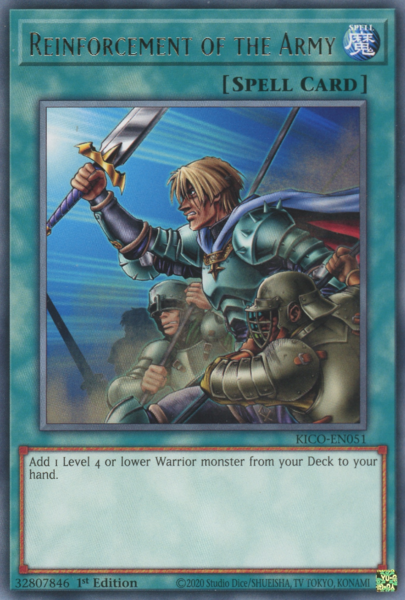 Yugioh Reinforcement of the Army / Collector's - KICO-EN051 - 1st
