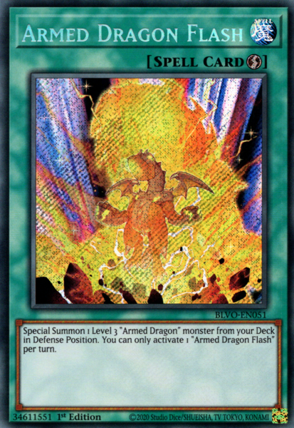 Yugioh Armed Dragon Flash / Secret - BLVO-EN051 - 1st