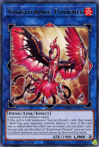 Yugioh Knightmare Phoenix / Rare - GEIM-EN051 - 1st