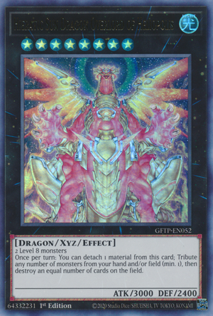 Yugioh Hieratic Sun Dragon Overlord of Heliopolis / Ultra - GFTP-EN052 - 1st