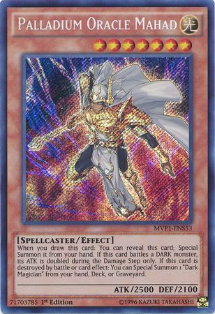 Yugioh Palladium Oracle Mahad / Secret - MVP1-ENS53 - 1st