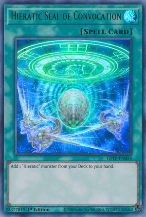 Yugioh Hieratic Seal of Convocation / Ultra - GFTP-EN054 - 1st