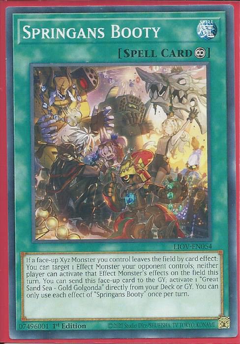 Yugioh Springans Booty / Common - LIOV-EN054 - 1st