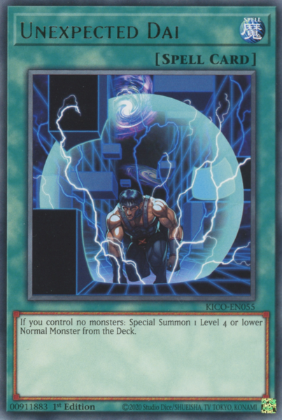 Yugioh Unexpected Dai / Rare - KICO-EN055 - 1st