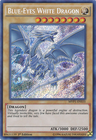 Yugioh Blue-Eyes White Dragon / Secret - MVP1-ENS55 - 1st