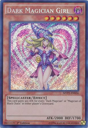 Yugioh Dark Magician Girl / Secret - MVP1-ENS56 - 1st