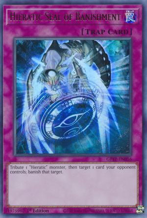 Yugioh Hieratic Seal of Banishment / Ultra - GFTP-EN056 - 1st