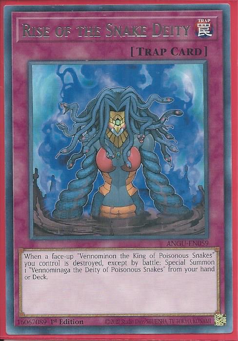 Yugioh Rise of the Snake Deity / Rare - ANGU-EN059 - 1st