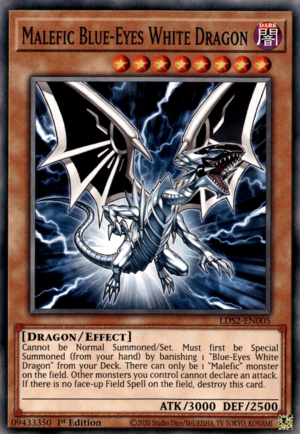 Yugioh Malefic Blue-Eyes White Dragon / Common - LDS2-EN005 - 1st