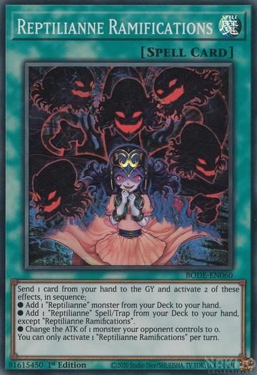 Yugioh! Reptilianne Ramifications / Super - BODE-EN060 - 1st