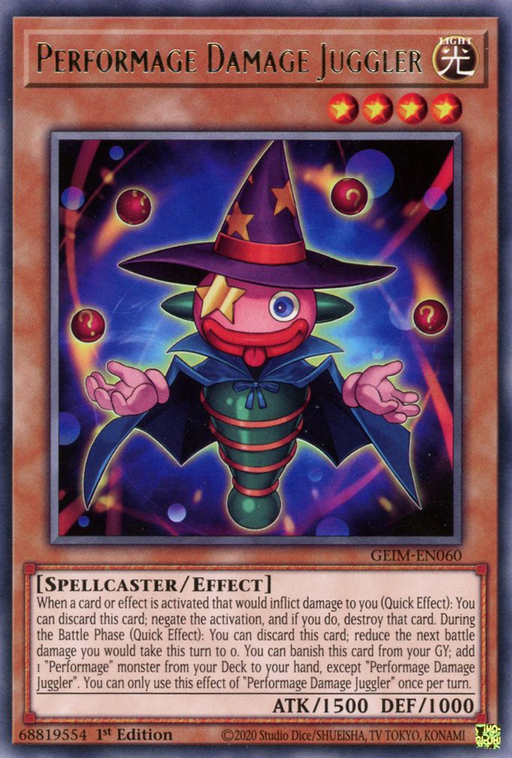 Yugioh Performage Damage Juggler / Rare - GEIM-EN060 - 1st