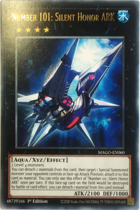 Yugioh Number 101: Silent Honor ARK / Rare - MAGO-EN060 - 1st