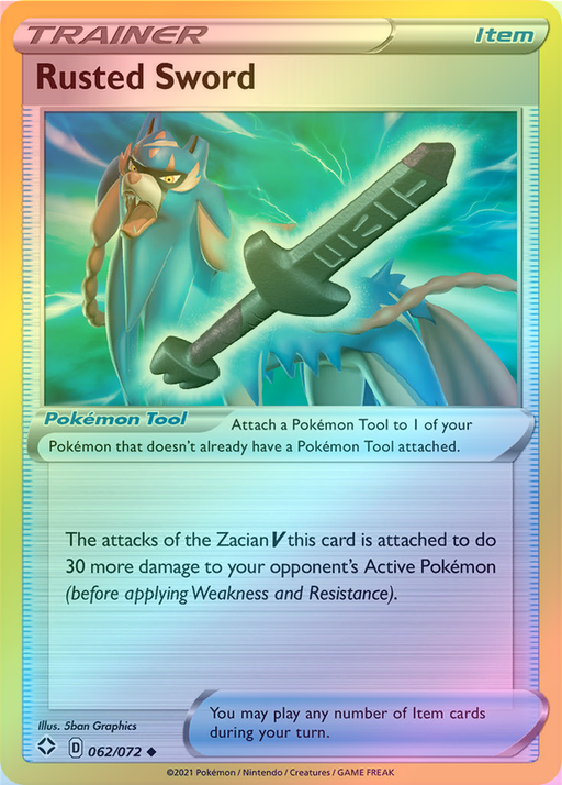 Pokemon Rusted Sword - 062/072 (Reverse Foil) - Shining Fates
