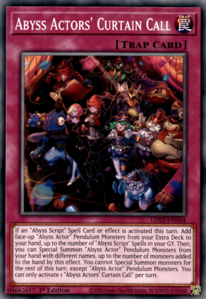 Abyss Actors' Curtain Call / Common - LDS2-EN064 - 1st Transcend Cards Abyss Actors' Curtain Call / Common - LDS2-EN064 - 1st Transcend Cards