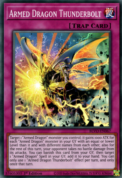 Yugioh Armed Dragon Thunderbolt / Super - BLVO-EN067 - 1st