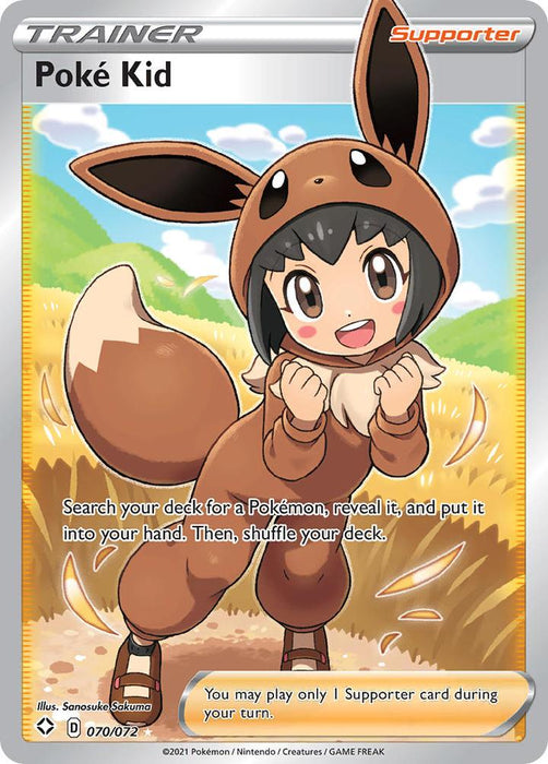 Pokemon Poke Kid - 070/072 (Full Art) - Shining Fates