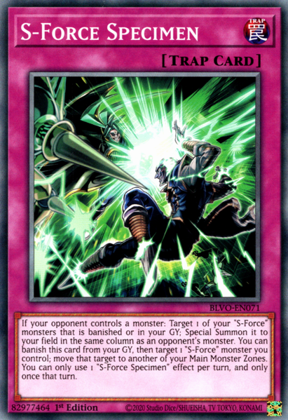 Yugioh S-Force Specimen / Common - BLVO-EN071 - 1st