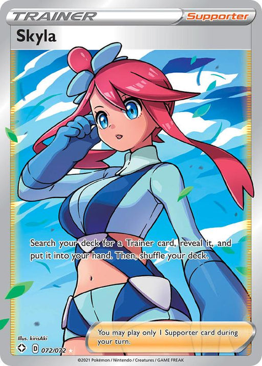 Pokemon Skyla (Full Art) - 072/072 - Shining Fates