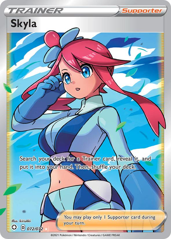 Pokemon Skyla (Full Art) - 072/072 - Shining Fates