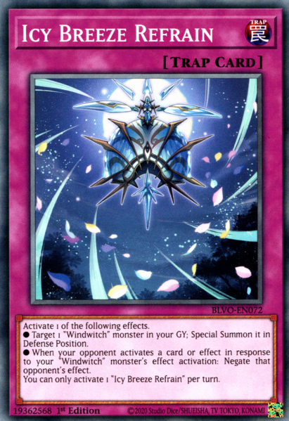 Yugioh Icy Breeze Refrain / Common - BLVO-EN072 - 1st