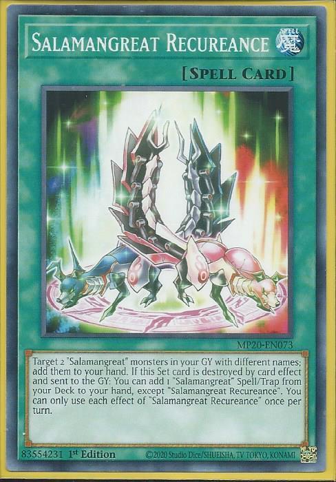 Yugioh Salamangreat Recureance