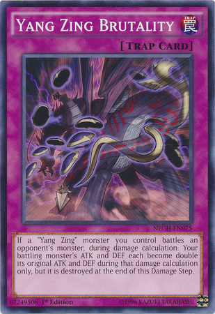 Yugioh Yang Zing Brutality / Common - NECH-EN075 - 1st/Unl