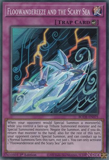 Yugioh! Floowandereeze and the Scary Sea / Super - BODE-EN075 - 1st