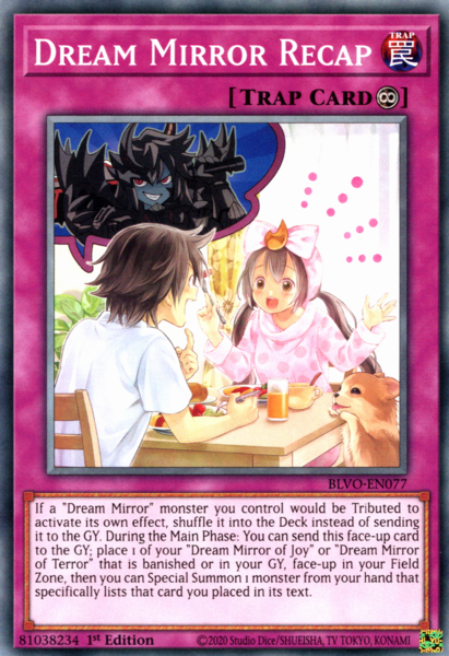 Yugioh Dream Mirror Recap / Common - BLVO-EN077 - 1st 