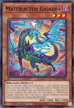 Yugioh Materiactor Gigadra / Super - BLVO-EN081 - 1st