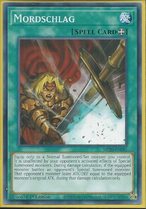 Yugioh Mordschlag / Common - MP20-EN081- 1st