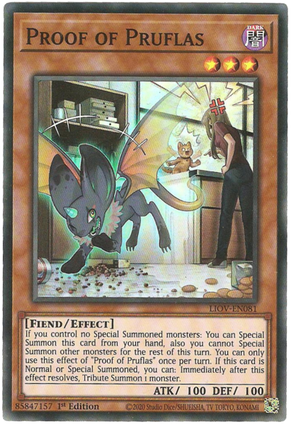 Yugioh Proof of Pruflas / Super - LIOV-EN081 - 1st