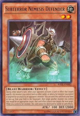 Yugioh Subterror Nemesis Defender / Rare - RATE-EN082 - 1st