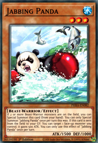 Yugioh Jabbing Panda / Common - PHRA-EN082 - 1st