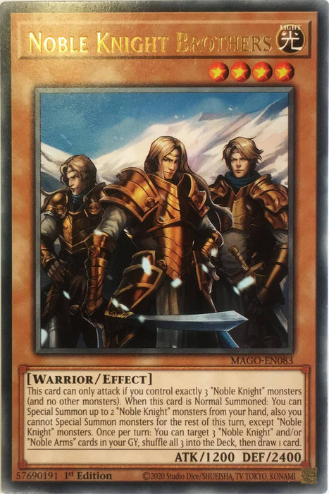 Yugioh Noble Knight Brothers / Rare - MAGO-EN083 - 1st