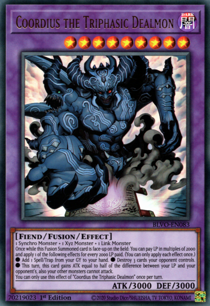 Yugioh Triphasic Dealmon Coordius / Ultra - BLVO-EN083 - 1st