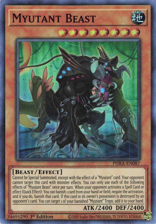 Yugioh Myutant Beast / Super - PHRA-EN087 - 1st