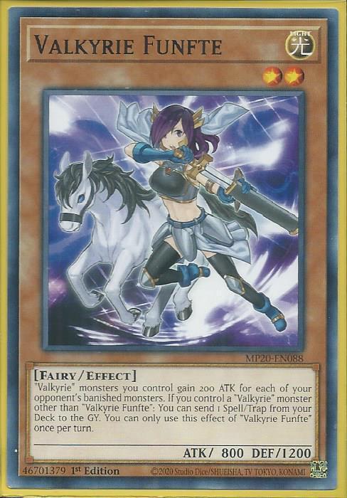 Yugioh Valkyrie Funfte / Common- MP20-EN088 - 1st