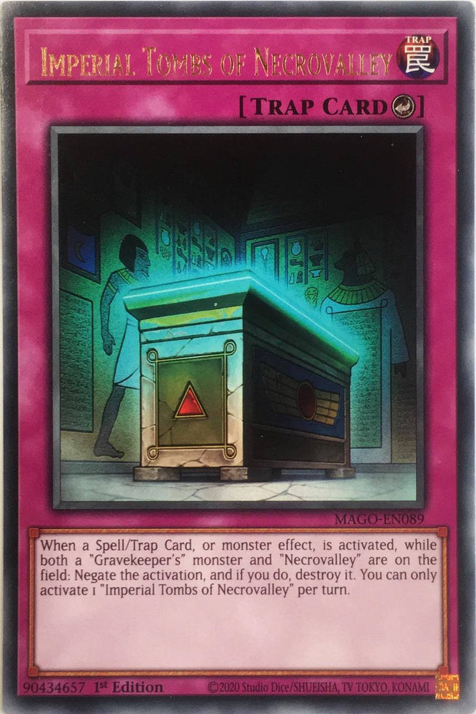 Imperial Tombs of Necrovalley / Rare - MAGO-EN089 - 1st Transcend Cards Imperial Tombs of Necrovalley / Rare - MAGO-EN089 - 1st Transcend Cards